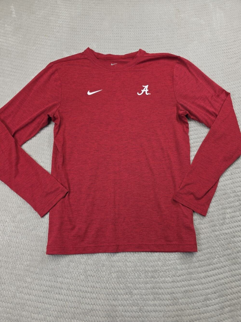 Nike Shirt Mens Small Alabama Crimson Tide Dri Fit Performance Long Sleeve